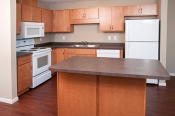 Large kitchen with island